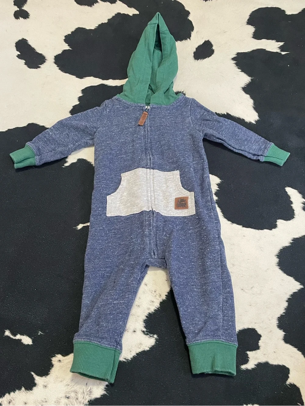 2/$12 “Little Dude” Color-block One-piece